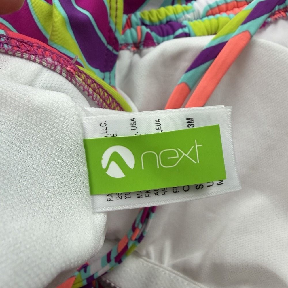 Next Tropical Print Tankini Swim Top XL NWT Bright Multicolor - Picture 4 of 8